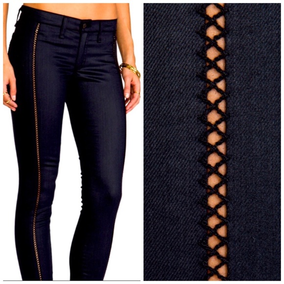 rag & bone Denim - Rag & Bone Jeans Split Separating Skinny Laceup 26